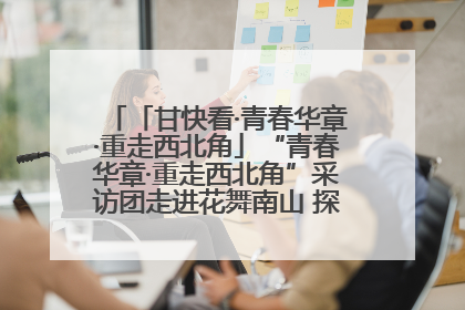 「甘快看·青春华章·重走西北角」“青春华章·重走西北角”采访团走进花舞南山 探寻天水乡村振兴之路