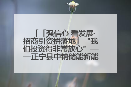 「强信心 看发展·招商引资拼落地」“我们投资得非常放心”——正宁县中钠储能新能源项目建设见闻