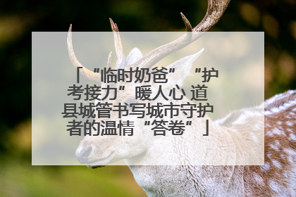 “临时奶爸”“护考接力”暖人心 道县城管书写城市守护者的温情“答卷”
