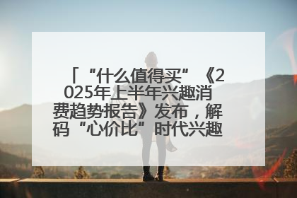“什么值得买”《2025年上半年兴趣消费趋势报告》发布，解码“心价比”时代兴趣消费新范式