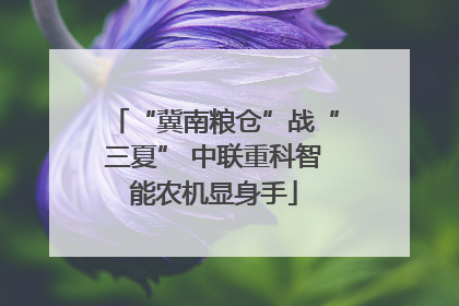 “冀南粮仓”战“三夏” 中联重科智能农机显身手