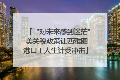 “对未来感到迷茫” 美关税政策让西雅图港口工人生计受冲击