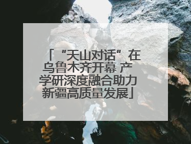 “天山对话”在乌鲁木齐开幕 产学研深度融合助力新疆高质量发展