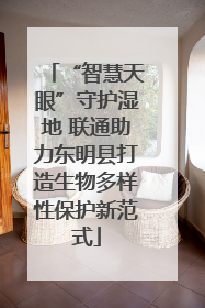 “智慧天眼”守护湿地 联通助力东明县打造生物多样性保护新范式