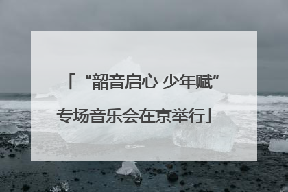 “韶音启心 少年赋”专场音乐会在京举行