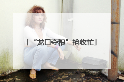 “龙口夺粮”抢收忙