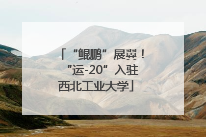 “鲲鹏”展翼！“运-20”入驻西北工业大学