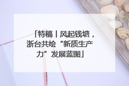 特稿丨风起钱塘，浙台共绘“新质生产力”发展蓝图