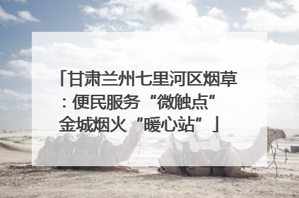 甘肃兰州七里河区烟草：便民服务“微触点” 金城烟火“暖心站”