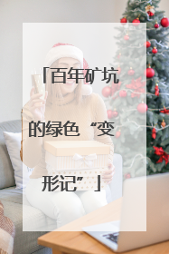 百年矿坑的绿色“变形记”
