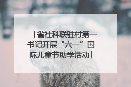 省社科联驻村第一书记开展“六一”国际儿童节助学活动