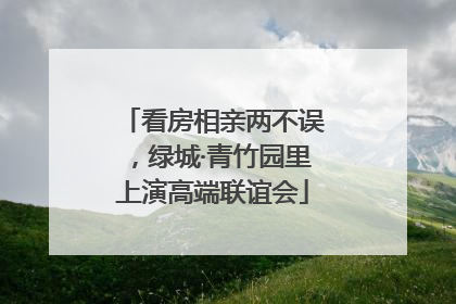看房相亲两不误，绿城·青竹园里上演高端联谊会