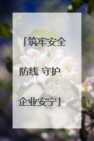 筑牢安全防线 守护企业安宁