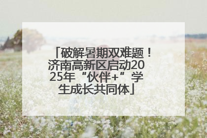 破解暑期双难题！济南高新区启动2025年“伙伴+”学生成长共同体