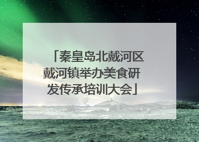 秦皇岛北戴河区戴河镇举办美食研发传承培训大会
