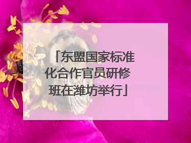 东盟国家标准化合作官员研修班在潍坊举行