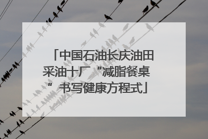 中国石油长庆油田采油十厂“减脂餐桌”书写健康方程式