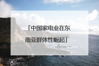 中国家电业在东南亚群体性崛起
