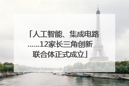 人工智能、集成电路……12家长三角创新联合体正式成立