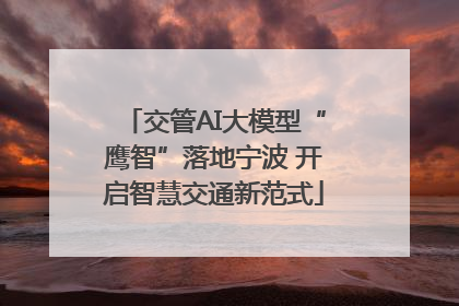 交管AI大模型“鹰智”落地宁波 开启智慧交通新范式