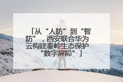 从“人防”到“智防”，西安联合华为云构建秦岭生态保护“数字屏障”