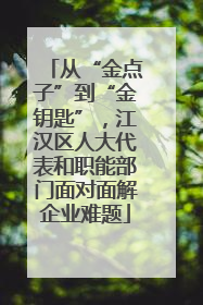 从“金点子”到“金钥匙”，江汉区人大代表和职能部门面对面解企业难题
