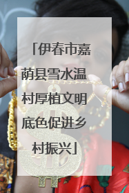伊春市嘉荫县雪水温村厚植文明底色促进乡村振兴