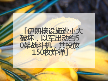 伊朗核设施遭重大破坏，以军出动约50架战斗机，共投放150枚炸弹