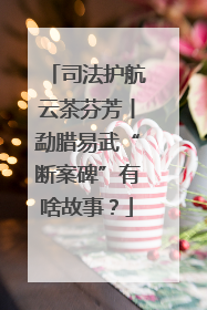 司法护航云茶芬芳丨勐腊易武“断案碑”有啥故事？