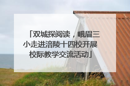 双城探阅读，峨眉三小走进涪陵十四校开展校际教学交流活动