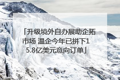 升级境外自办展助企拓市场 温企今年已拼下15.8亿美元意向订单