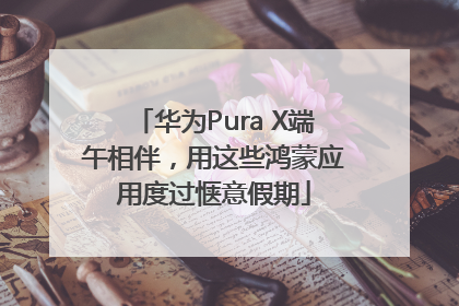 华为Pura X端午相伴，用这些鸿蒙应用度过惬意假期