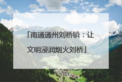 南通通州刘桥镇：让文明浸润烟火刘桥
