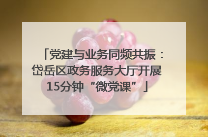 党建与业务同频共振：岱岳区政务服务大厅开展15分钟“微党课”