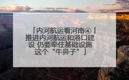 内河航运看河南④丨推进内河航运和港口建设 仍要牵住基础设施这个“牛鼻子”