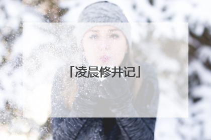 凌晨修井记