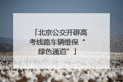 北京公交开辟高考线路车辆维保“绿色通道”