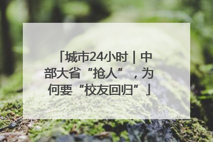 城市24小时｜中部大省“抢人”，为何要“校友回归”