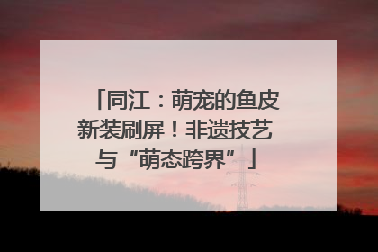 同江：萌宠的鱼皮新装刷屏！非遗技艺与“萌态跨界”
