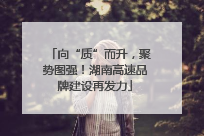 向“质”而升，聚势图强！湖南高速品牌建设再发力