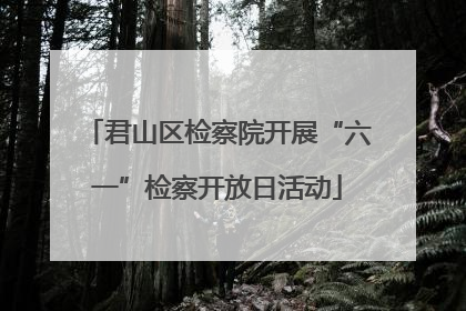 君山区检察院开展“六一”检察开放日活动