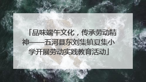 品味端午文化，传承劳动精神——五河县东刘集镇夏集小学开展劳动实践教育活动