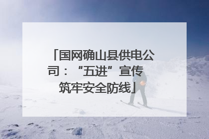 国网确山县供电公司：“五进”宣传 筑牢安全防线