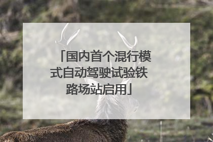 国内首个混行模式自动驾驶试验铁路场站启用