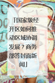国家级经开区如何推动区域协调发展？商务部答封面新闻