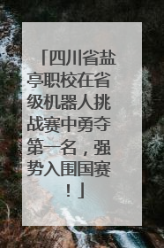 四川省盐亭职校在省级机器人挑战赛中勇夺第一名，强势入围国赛！