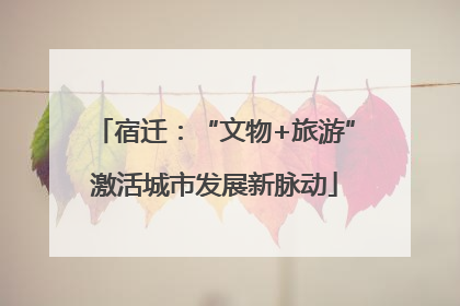 宿迁：“文物+旅游”激活城市发展新脉动
