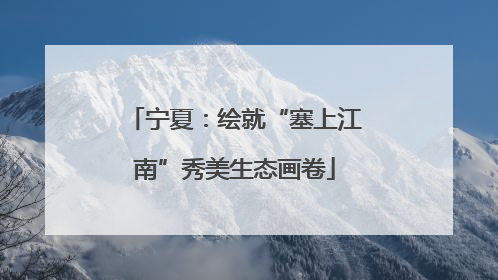 宁夏：绘就“塞上江南”秀美生态画卷