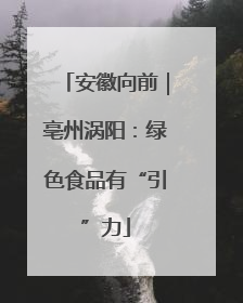 安徽向前｜亳州涡阳：绿色食品有“引”力