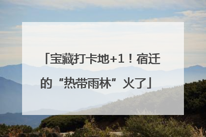 宝藏打卡地+1！宿迁的“热带雨林”火了